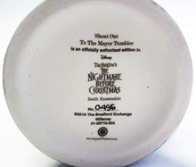 Load image into Gallery viewer, The Nightmare Before Christmas Bathroom Tumbler Exclusively from The Bradford Exchange | Disney Mayor of Halloween Town Officially Authorized Bath Ensemble Collection 'Shout Out To The Mayor' Edition - RCE Global Solutions
