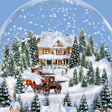 Load image into Gallery viewer, The Bradford Exchange Thomas Kinkade Victorian Christmas Village Snowglobe - RCE Global Solutions
