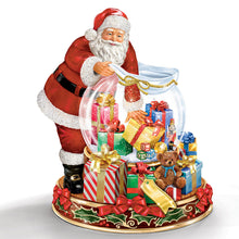 Load image into Gallery viewer, The Bradford Exchange Wishes Come True Illuminated Musical Snowglobe Sculpted Santa by Thomas Kinkade 7.5-inches - RCE Global Solutions