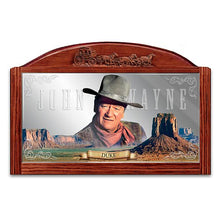 Load image into Gallery viewer, The Bradford Exchange John Wayne Saloon Mirror: Western Legend Wall Decor - RCE Global Solutions