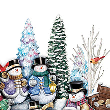 Load image into Gallery viewer, The Bradford Exchange Skating Snowmen Illuminated Musical Winter Wonderland Sculpture by Thomas Kinkade 9"W x 6"H - RCE Global Solutions