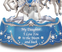 Load image into Gallery viewer, The Bradford Exchange Carousel Music Box for Daughter with Lights and Rotation 8"-Inches - RCE Global Solutions