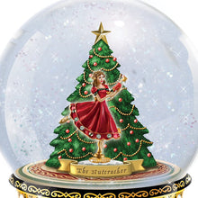 Load image into Gallery viewer, The Bradford Exchange Clara and Nutcracker Musical Glitter Globe Plays Dance of The Sugar Plum Fairy - RCE Global Solutions