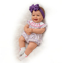 Load image into Gallery viewer, The Ashton - Drake Galleries Sixth Annual Baby Photo Contest Winner: "Norah" An Irresistible Smile to Light Up the Room Lifelike Soft Hand-rooted Hair & RealTouch® Vinyl Skin by Ping Lau 17-inches - RCE Global Solutions