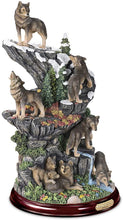 Load image into Gallery viewer, The Bradford Exchange Forest Guardians' Domain Hand-Painted Wolf Sculpture - RCE Global Solutions