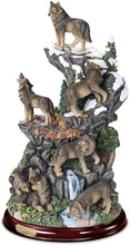 Load image into Gallery viewer, The Bradford Exchange Forest Guardians' Domain Hand-Painted Wolf Sculpture - RCE Global Solutions