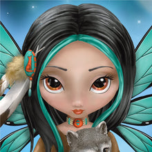 Load image into Gallery viewer, The Hamilton Collection Moonheart, The Spirit Of Strength Wolf And Fairy Fantasy Art Figurine - RCE Global Solutions