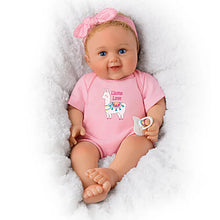 Load image into Gallery viewer, The Ashton - Drake Galleries Llama Love Lifelike So Truly Real® Baby Girl Doll Realistic Weighted Fully Poseable with Soft RealTouch® Vinyl Skin by Master Doll Artist Ping Lau 17.5"-inches - RCE Global Solutions