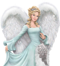 Load image into Gallery viewer, The Hamilton Collection A Feather From An Angel Figurine with Swarovski Crystals by Dona Gelsinger 8.25-Inches - RCE Global Solutions
