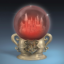 Load image into Gallery viewer, Harry Potter Laser-Etched Glass Orb Lights Up With HOGWARTS House Colors - RCE Global Solutions