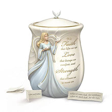 Load image into Gallery viewer, The Bradford Exchange A Year of Inspirations Religious Heirloom Porcelain Comfort Jar Featuring 22K Gold Accents with 365 Slips of Paper Each with Their Own Unique Inspirational Message - RCE Global Solutions