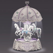 Load image into Gallery viewer, The Bradford Exchange Granddaughter I Wish You Musical Revolving Carousel Lights Up - RCE Global Solutions
