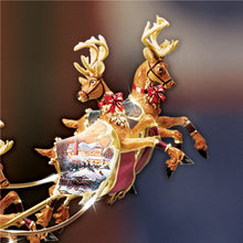 Load image into Gallery viewer, Thomas Kinkade Holidays in Motion Rotating Illuminated Tree Topper: Animated Christmas Decor by The Bradford Editions - RCE Global Solutions