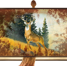 Load image into Gallery viewer, The Bradford Exchange The Wilderness Challenge Sculptural Deer Lamp with Al Agnew Art on Fabric Shade - RCE Global Solutions