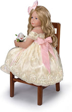 Load image into Gallery viewer, The Ashton - Drake Galleries Pearls Lace and Grace Lifelike So Truly Real® Child Girl Doll in Custom Hand Sewn Ivory Satin Dress Realistic Weighted Poseable with Soft RealTouch® Vinyl Skin 28"-Inches - RCE Global Solutions
