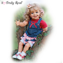 Load image into Gallery viewer, The Ashton - Drake Galleries "Lea And The Summer" Lifelike Child Doll So Truly Real® Poseable Dolls Handcrafted of RealTouch® Vinyl by Acclaimed Artist Monika Gerdes 24-inches - RCE Global Solutions