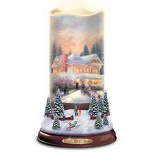 Load image into Gallery viewer, Thomas Kinkade Flurries of Light Candles with Snowflake Projectors - Joy #1 - RCE Global Solutions