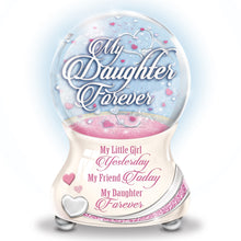 Load image into Gallery viewer, The Bradford Exchange My Daughter So Loved Musical Glitter Globe 6-inches - RCE Global Solutions