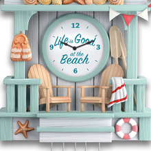 Load image into Gallery viewer, The Bradford Exchange Life Is Good At The Beach Wall Clock With Wave Sounds - RCE Global Solutions