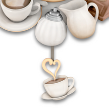 Load image into Gallery viewer, The Bradford Exchange The Perfect Blend Sculptural Wall Clock With Cup Pendulum - RCE Global Solutions