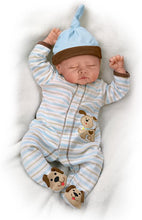 Load image into Gallery viewer, The Ashton-Drake Galleries Sweet Dreams Danny So Truly Real® Lifelike & Realistic Weighted Newborn Baby Boy Doll by Linda Murray 19-inches - RCE Global Solutions