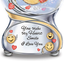 Load image into Gallery viewer, The Bradford Exchange Musical Glitter Globe for Granddaughter with Sculpted Emoji and Loving Sentiment - RCE Global Solutions