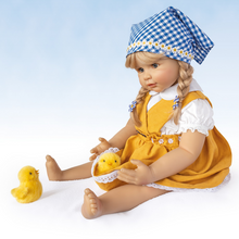 Load image into Gallery viewer, The Ashton - Drake Galleries "Emma With Chicks" Child Doll And Plush Chicks Set So Truly Real® Poseable & Handcrafted of RealTouch® Vinyl Child Doll by Monika Gerdes 24-inches - RCE Global Solutions