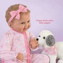Load image into Gallery viewer, The Ashton - Drake Galleries Interactive Layla Coo's and Giggles with Plush Puppy that Happy Barks Back So Truly Real® Girl Doll with RealTouch® Vinyl Skin by Master Doll Artist Bonnie Chyle 18"-inches - RCE Global Solutions