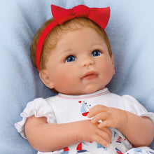 Load image into Gallery viewer, The Ashton-Drake Galleries Little Saylor Lifelike So Truly Real® Baby Girl Doll Weighted Fully Poseable with Soft RealTouch® Vinyl Skin by Award Winning Master Doll Artist Linda Murray 18"-Inches - RCE Global Solutions