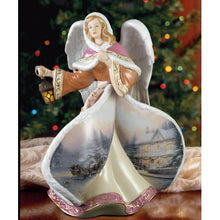 Load image into Gallery viewer, The Bradford Exchange Winter Angels of Love Illuminated Sculpture by Thomas Kinkade 8-inches - RCE Global Solutions