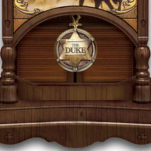 Load image into Gallery viewer, The Bradford Exchange John Wayne True Patriot Stained Glass Collectible Wall Clock Lights Up - RCE Global Solutions