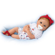 Load image into Gallery viewer, The Ashton-Drake Galleries Little Saylor Lifelike So Truly Real® Baby Girl Doll Weighted Fully Poseable with Soft RealTouch® Vinyl Skin by Award Winning Master Doll Artist Linda Murray 18"-Inches - RCE Global Solutions