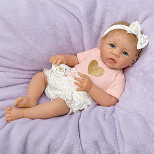 Load image into Gallery viewer, The Ashton - Drake Galleries Heart of Gold So Truly Real® Interactive Cooing Baby Girl With Heartbeat Lifelike Realistic Weighted Fully Poseable RealTouch® Vinyl Skin Doll By Linda Murray 16"-Inches - RCE Global Solutions