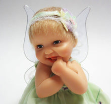 Load image into Gallery viewer, The Ashton - Drake Galleries Am I Cute Or What Realistic Lifelike Artist's Resin Baby Statue In a Tinkerbell Fairy Princess Dress Precious Pixies Collection by Doll Artist Cheryl Hill 5.25"-inches - RCE Global Solutions