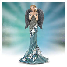 Load image into Gallery viewer, The Hamilton Collection Enchanting Angel of The Night Figurine Moonlight Garden Angels of Tiffany Collection 7.25"-Inches - RCE Global Solutions