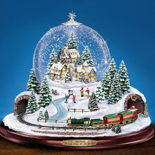 Load image into Gallery viewer, The Bradford Exchange Home for The Holidays Snowglobe: Lights Motion and Music Christmas Decoration by Thomas Kinkade 9.5-inches - RCE Global Solutions