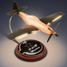 Load image into Gallery viewer, The Bradford Exchange P 51D Mustang WWII Fighter Plane Accent Lamp Lights Up - RCE Global Solutions