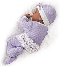 Load image into Gallery viewer, The Ashton - Drake Galleries Amara Lifelike So Truly Real® African American Black Sleeping Baby Girl Doll Weighted Poseable with Soft RealTouch® Vinyl Skin by Master Doll Artist Linda Murray 16"-Inches - RCE Global Solutions