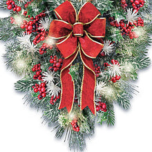 Load image into Gallery viewer, The Bradford Exchange Thomas Kinkade A Happy Homecoming Wreath Always In Bloom Illuminated Lantern Wreath 24-inches - RCE Global Solutions