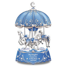 Load image into Gallery viewer, The Bradford Exchange Carousel Music Box for Daughter with Lights and Rotation 8"-Inches - RCE Global Solutions