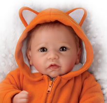 Load image into Gallery viewer, The Ashton - Drake Galleries Lil Rascal Lifelike So Truly Real® Baby Boy Doll Weighted Fully Poseable with Soft  RealTouch® Vinyl Skin Custom Fox Outfit by Master Doll Artist Linda Murray 18"-inches - RCE Global Solutions
