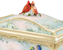 Load image into Gallery viewer, The Bradford Exchange Joe Hautman Songbird Artwork Porcelain Music Box with 22K Gold Sentiment - RCE Global Solutions