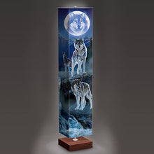 Load image into Gallery viewer, Al Agnew Mystic Moonlight Wolf Art Floor Lamp with Foot Pedal Switch - RCE Global Solutions