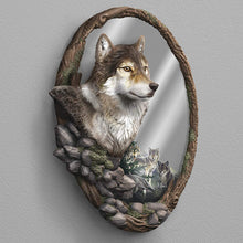 Load image into Gallery viewer, The Bradford Exchange Al Agnew Reflections of Nature Fully Sculpted Wolf Mirror - RCE Global Solutions