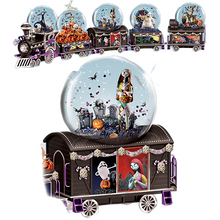 Load image into Gallery viewer, The Bradford Exchange Nightmare Before Christmas Glitter Globe Train Sally Spooky Graveyard Picnic Issue #4 - RCE Global Solutions