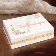 Load image into Gallery viewer, The Bradford Exchange Dear Granddaughter With Love Letter Heirloom Porcelain® Music Box 5"-Inches - RCE Global Solutions