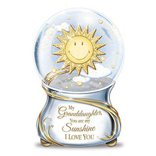Load image into Gallery viewer, The Bradford Exchange Musical Glitter Globe for Granddaughter with Poem Card: Theby - RCE Global Solutions