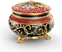 Load image into Gallery viewer, The Bradford Exchange Clara and The Nutcracker Heirloom Porcelain Music Box with Russian Style Art - RCE Global Solutions