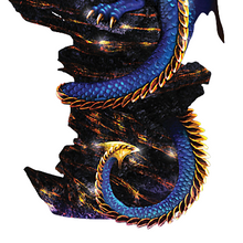 Load image into Gallery viewer, The Bradford Exchange Mystic Treasures Illuminated LED Ancient Dragon Sculpture With Hand Applied Metallic Paints Golden Accents and Faux Jewels 11"-Inches - RCE Global Solutions