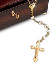 Load image into Gallery viewer, Mother Teresa Music Box with Rosary and Canonization Card by The Bradford Exchange - RCE Global Solutions